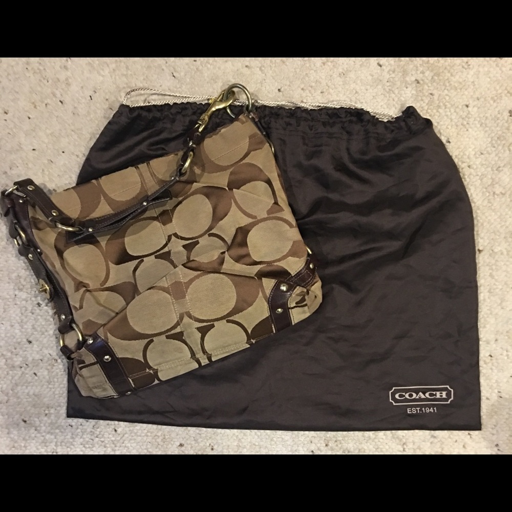 Authentic Coach Carly Hobo Duffle bag